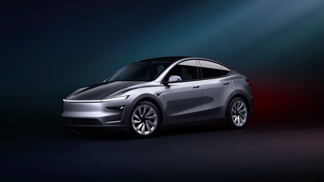 Tesla Model Y, mest solgte bil i Danmark i maj 2026 med 1.030 registreringer, drevet af Premium Long Range Baghjulstræk-varianten